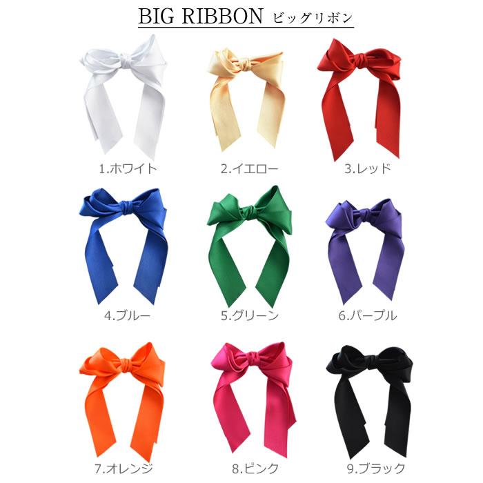 リボン バレッタ ヘアゴム ポニーフック 推し活 ライブ 現場 推し色