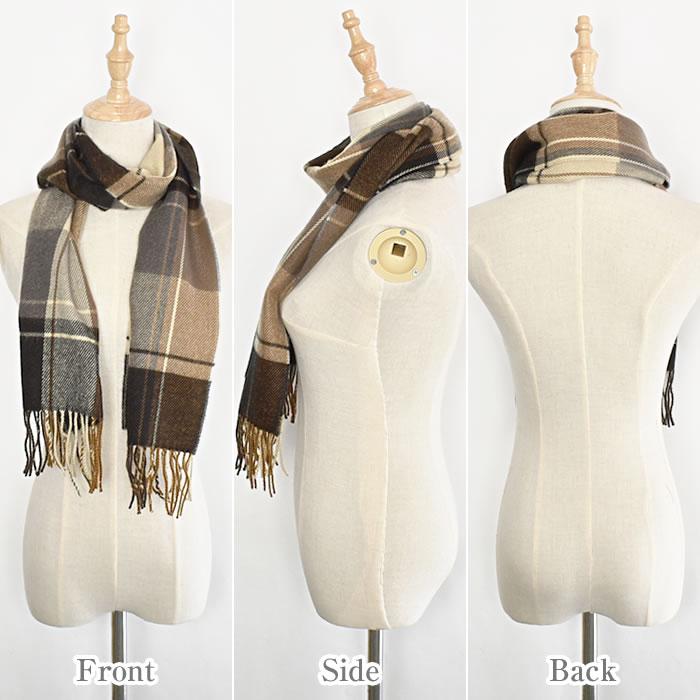 マフラー レディース ストール 大判ストール ポンチョ 大判 チェック