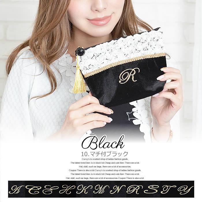 emily♡ ウエイト枠 刺繍イニシャルポーチ♡ emily♡ ウエイト枠 刺繍イニシャルポーチ♡ ポーチ emily様 ♡ emily