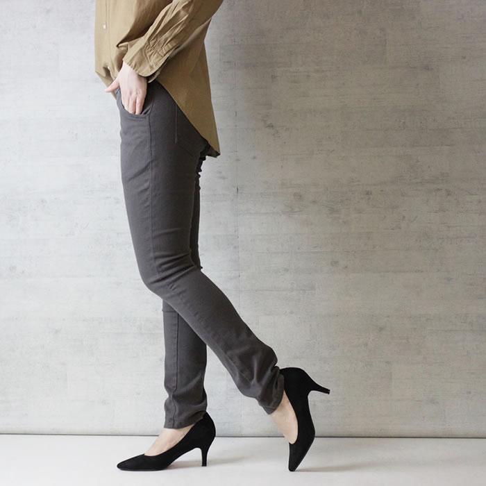 (5営業日以内入荷) スキニーパンツ レディース ツイル ウエストゴム 大きいサイズ LARU ラルー | ブランド登録なし | 19