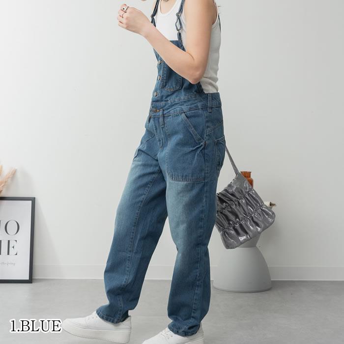 5営業日以内入荷) サロペット レディース デニム パンツ デニム 