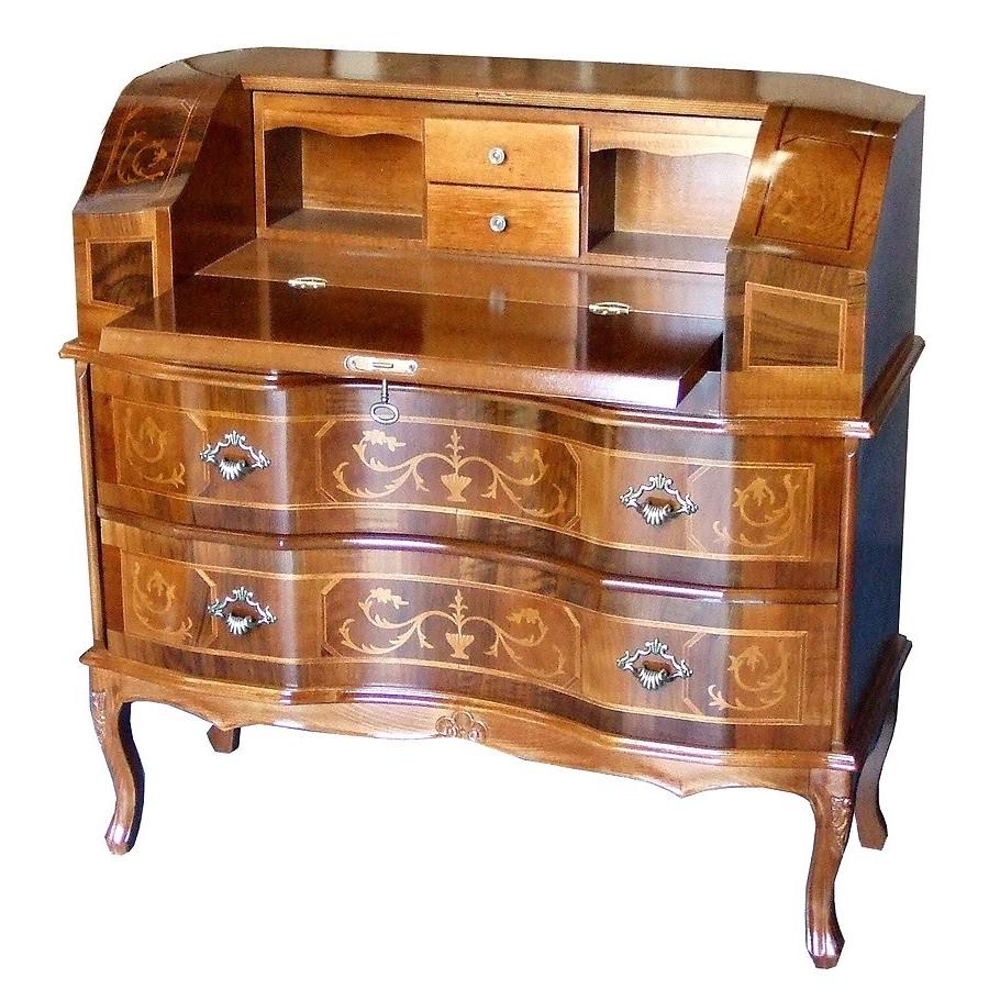 H110K64 イタリア製 象嵌細工 ライティングビューロー 鍵付き H110K64 イタリア製 象嵌細工 ライティングビューロー 鍵付き H110K64