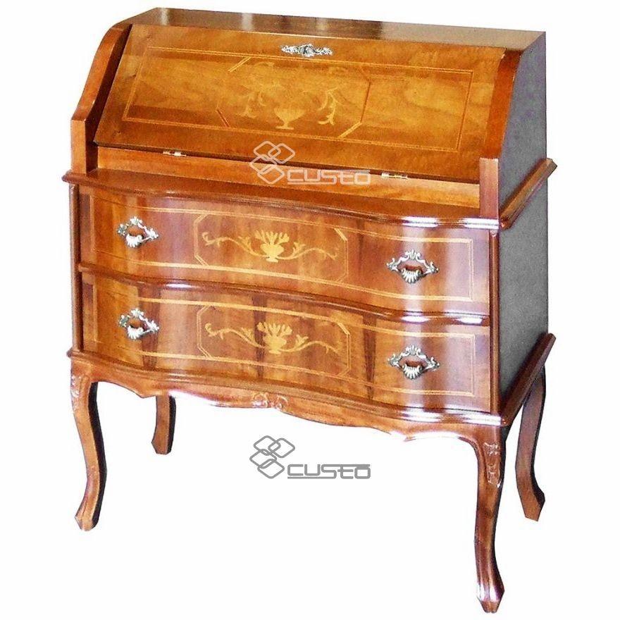 アンティーク　イタリア製ライティングビューロー Amazon｜イタリア製 ライティングデスク 収納付き ビューロー