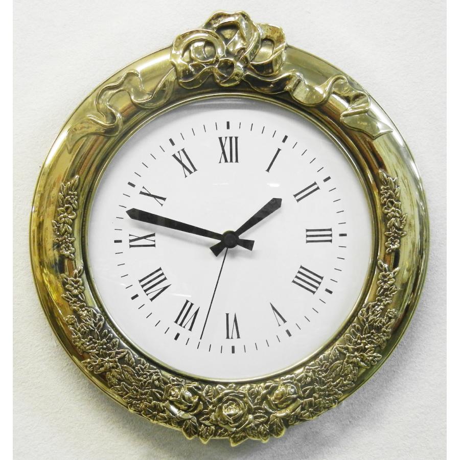 イタリア真鍮掛け時計 イタリア時計 真鍮時計 インテリア雑貨