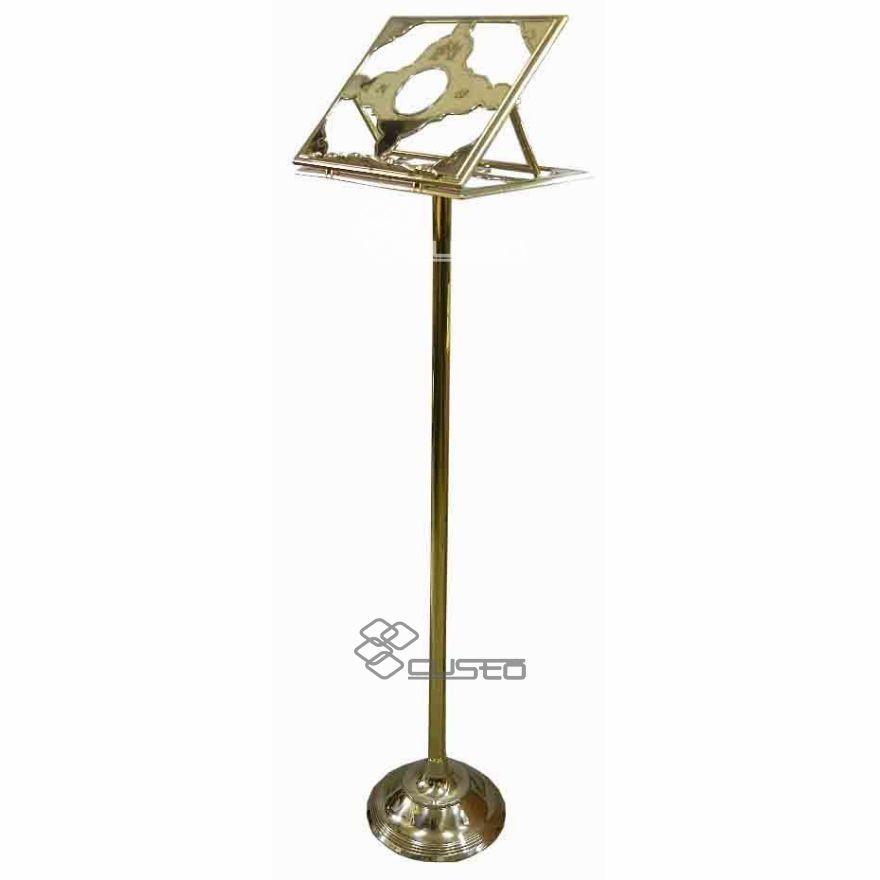 イタリア ヴィンテージ 真鍮製 楽譜立て イタリア製真鍮楽譜立て、看板スタンド、ハープ型譜面台 LCM 5335