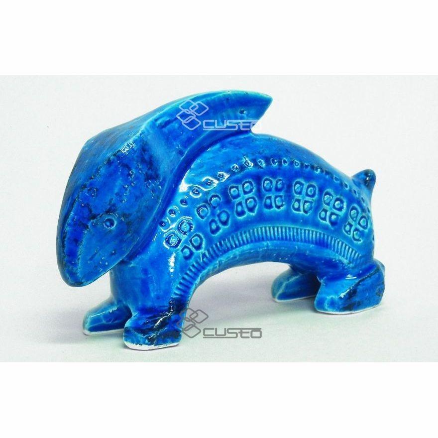 【美品】BITOSSI ビトッシ リミニブルー うさぎ イタリア製 ウサギ イタリア置物 インテリア インテリア雑貨 ビトッシ社 リミニ