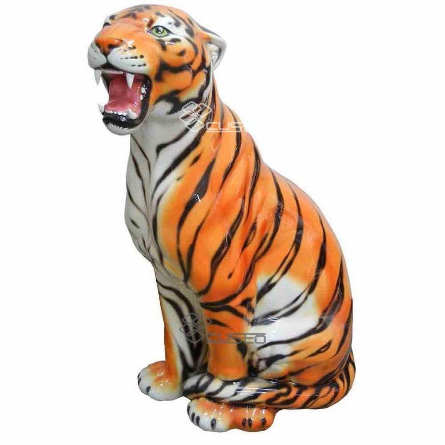 置物 動物 タイガー インテリア オブジェ イタリア置物 インテリア雑貨