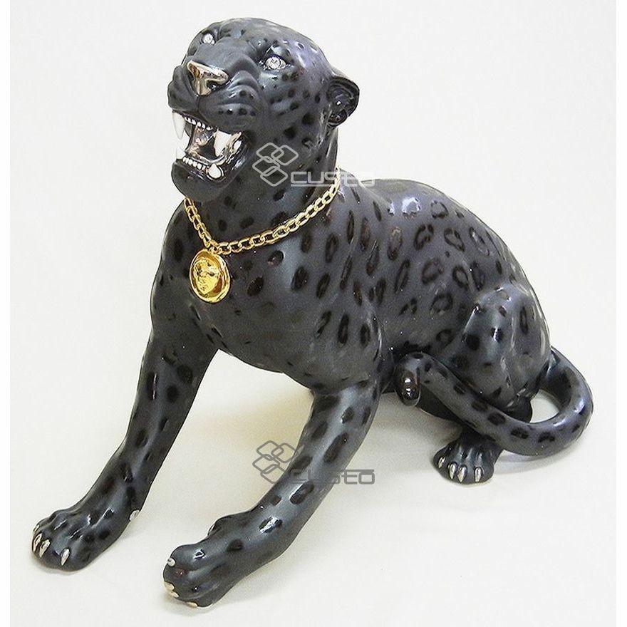 置物 動物 黒ヒョウ インテリア オブジェ イタリア置物 置物 動物 黒ヒョウ インテリア オブジェ イタリア置物