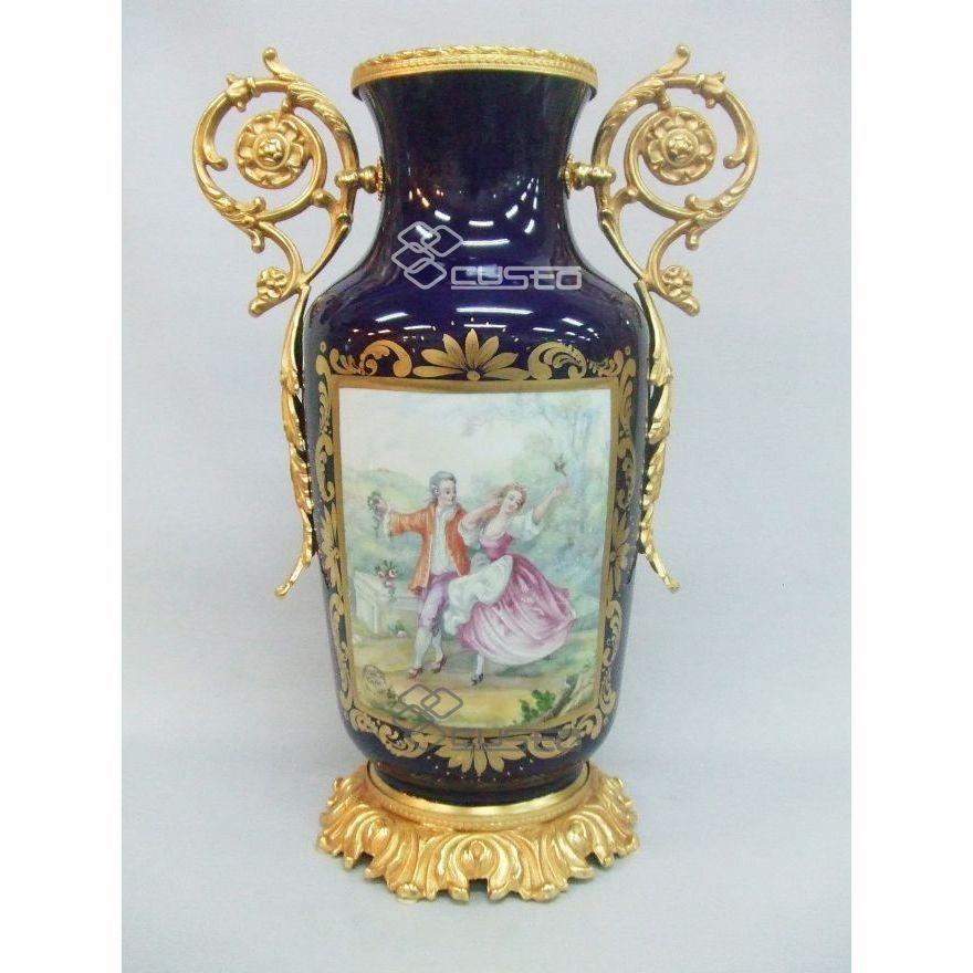 イタリア製品 花柄陶器花瓶 イタリアン ブランド】BASSANO 花柄装飾 陶器花瓶【フラワー