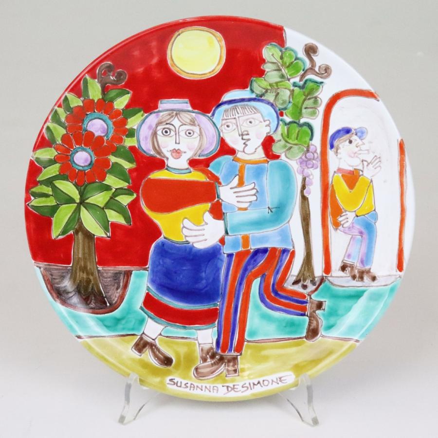イタリア絵皿 スザンナデシモーネ 絵皿 置物 安いストア www.lsansimon.com