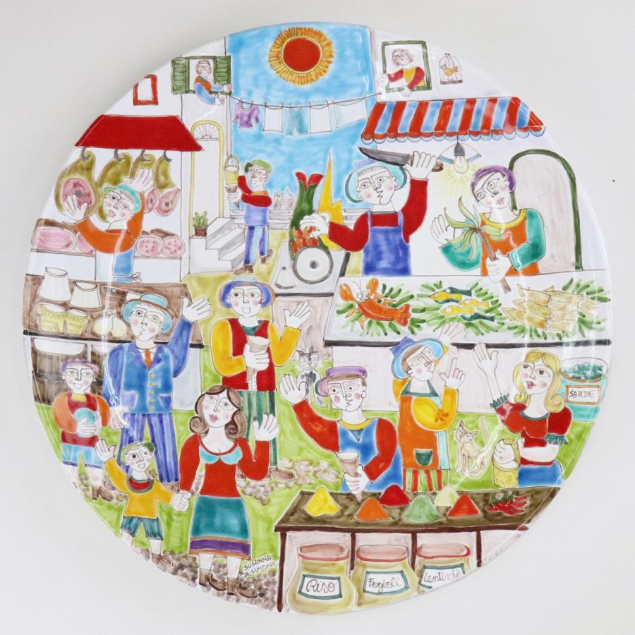 イタリアデシモーネ DeSimoneシチリア手描きレア壁掛け