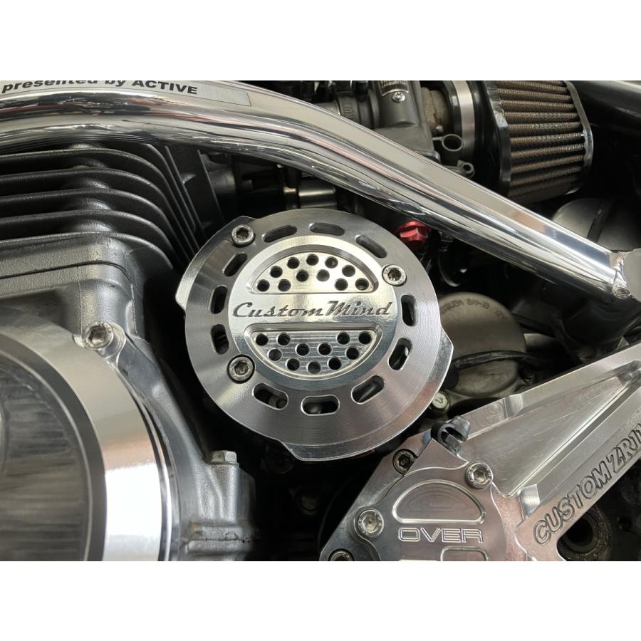 ゼファー1100アルミ削り出しジェネレーターカバー(ポリッシュ仕上げ) | CustomMind