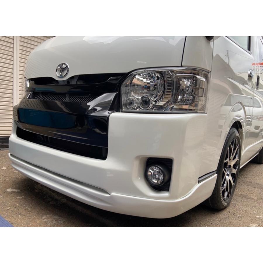 ハイエース200系ナロー用ワイドルックバンパー グリル ハーフスポイラー リップ ハイエース200系ナロー用ワイドルックバンパー グリル ハーフ