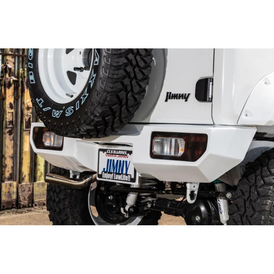 ジムニーシエラ フロントと後ろのバンパー 無塗装黒 ジムニー/ジムニーシエラ JB64/JB74 リアバンパー FRP 未塗装（黒