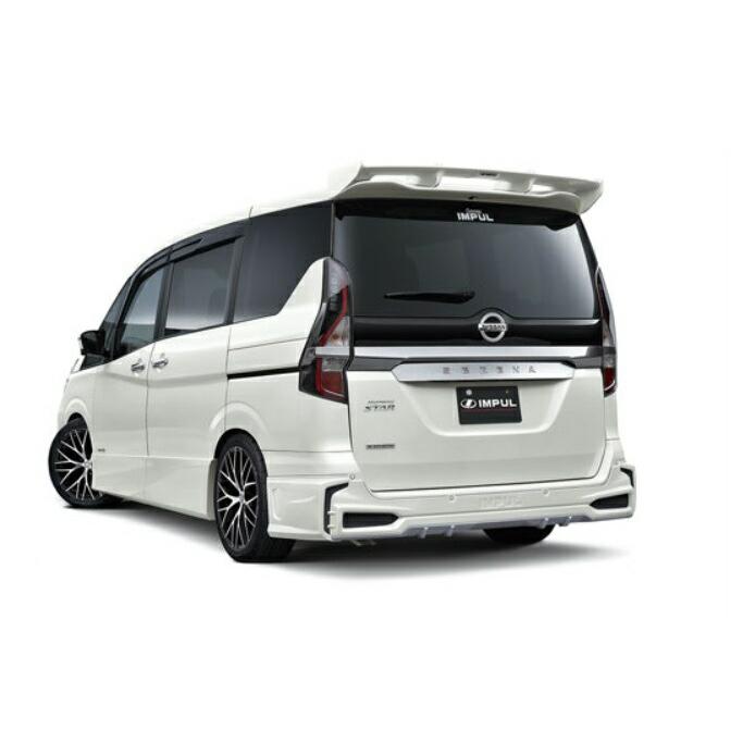インパル セレナ C27 後期 リアハーフバンパー ABS 塗装済 IMPUL AERODYNAMICS SYSTEM エアロダイナミクスシステム | IMPUL