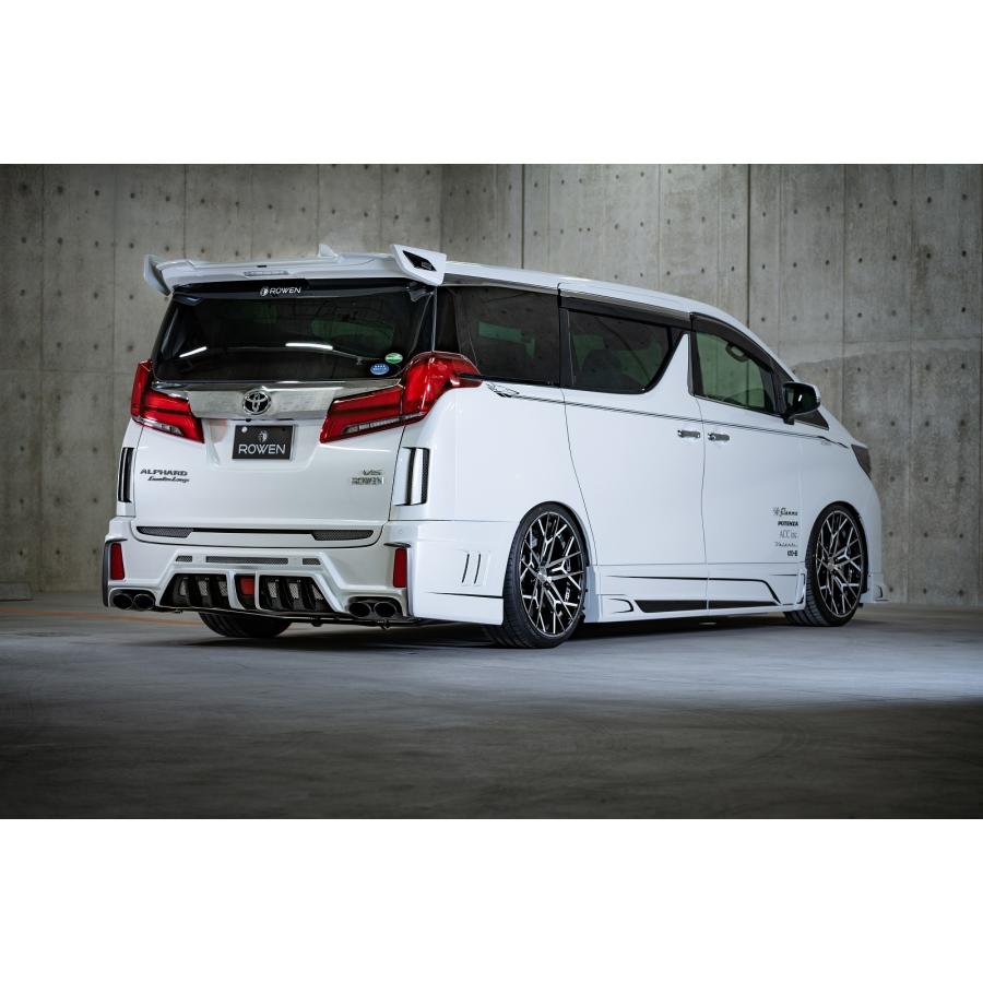 ロウェン アルファード 30系 AGH3#W GGH3#W AYH30W 後期 リヤハーフスポイラー FRP 塗り分け塗装 1T018P01 ...