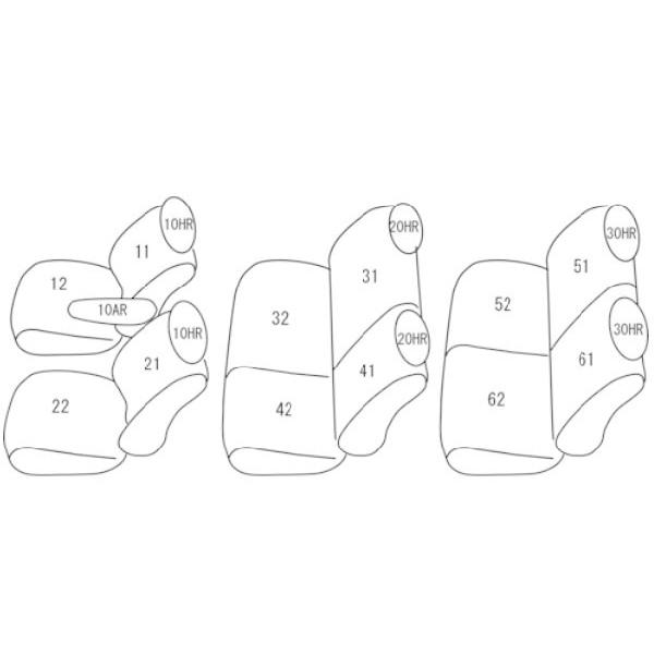 クラッツィオ シートカバー エミーナ TCR#G CXR#G ワン ONE ET-0200 シート 内装 | Clazzio | 01