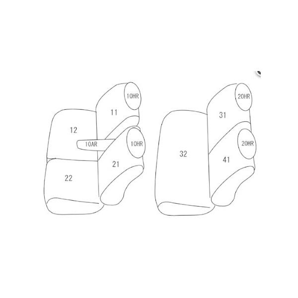 クラッツィオ シートカバー モコ MG33S ワン ONE ES-6001 シート 内装 | Clazzio | 01