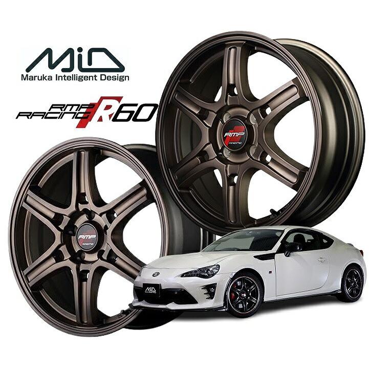 MID RMP RACING R60 ホイール 18インチ 5H100 8J+45 1本 5穴 クラシカルブロンズ RMPレーシング マルカ ...