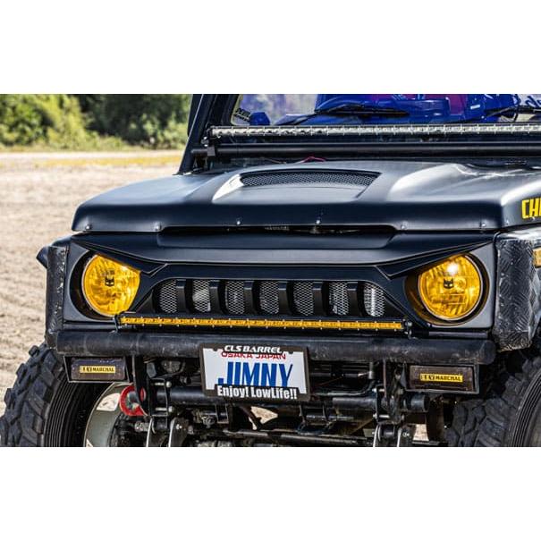 ジムニー JA11 バッドフェイスグリル FRP製品 黒ゲルコート仕上げ 未