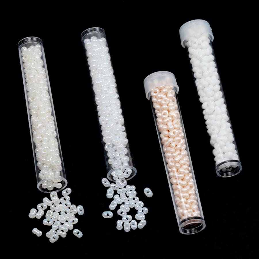 ガラスシードビーズ beads 極小ビーズ ガラスビーズ ピーナッツ型