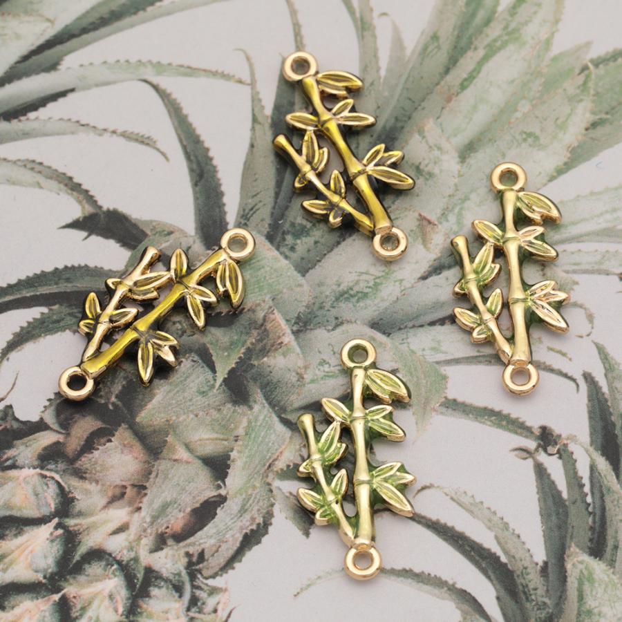 コネクターチャーム 竹 接続金具 連結 コネクター 植物チャーム