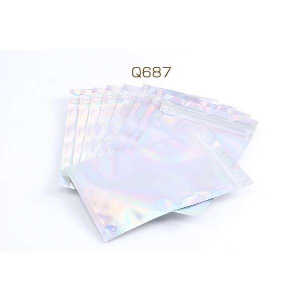 チャック付きポリ袋 オーロラ―カラー ジッパー 袋 アクセサリーOPP袋