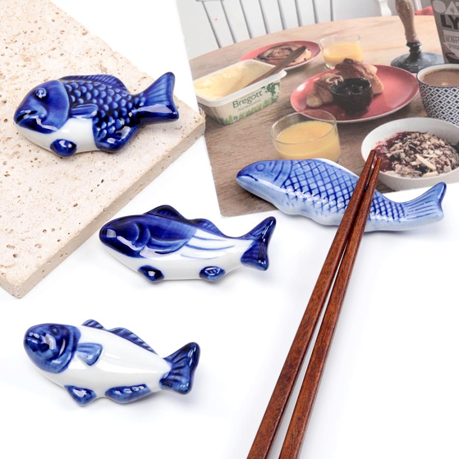 箸置き 陶器 セラミック 魚 ダックスフント 箸枕 箸台 （1ヶ