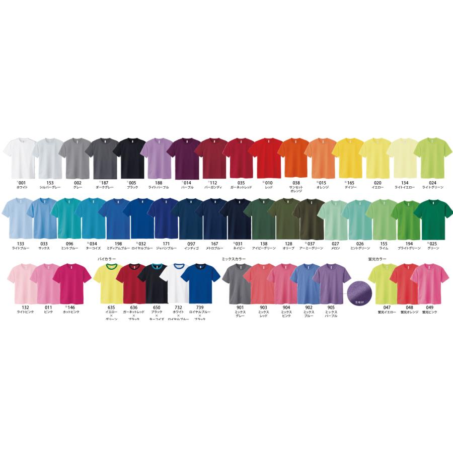 ドライTシャツ1枚〜9枚でのオリジナルTシャツ作成＠別途プリント料金必須！1枚＠1,130円 |  | 01