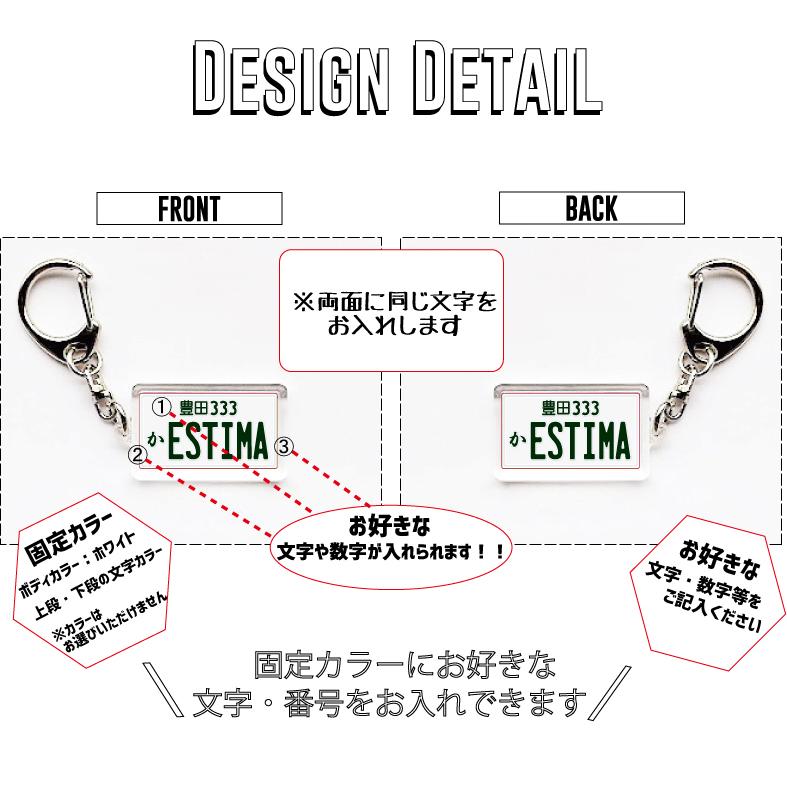 JDMナンバープレート風キーホルダー なんちゃってナンバープレート 