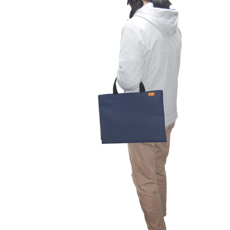 [エコライフ] A4 横型(M) マチ0cm BTO エコバッグ 日本製 想定重量3kg 弱撥水 帆布 8号 | 