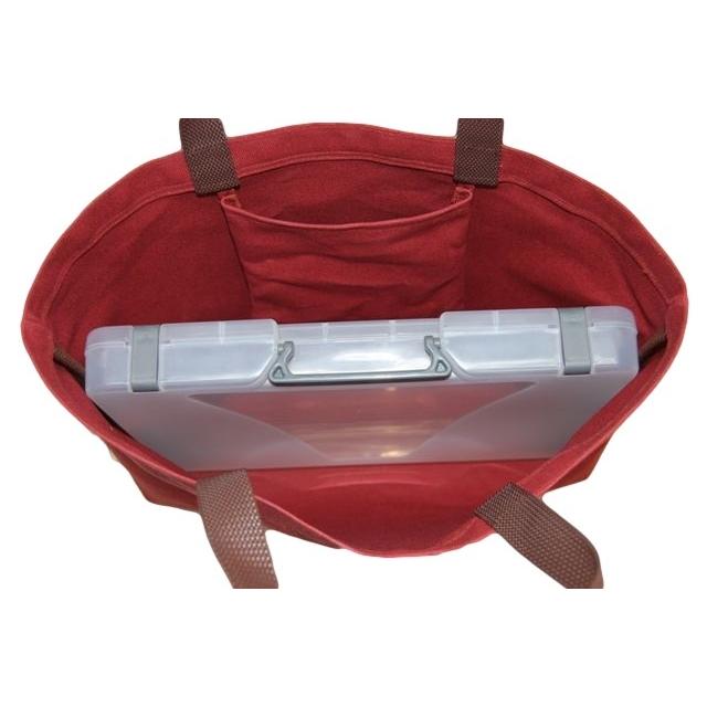 [エコライフ] A4 横型 マチ8cm BTO エコバッグ 8.6L 日本製 想定重量5kg 弱撥水 帆布 8号 |  | 02