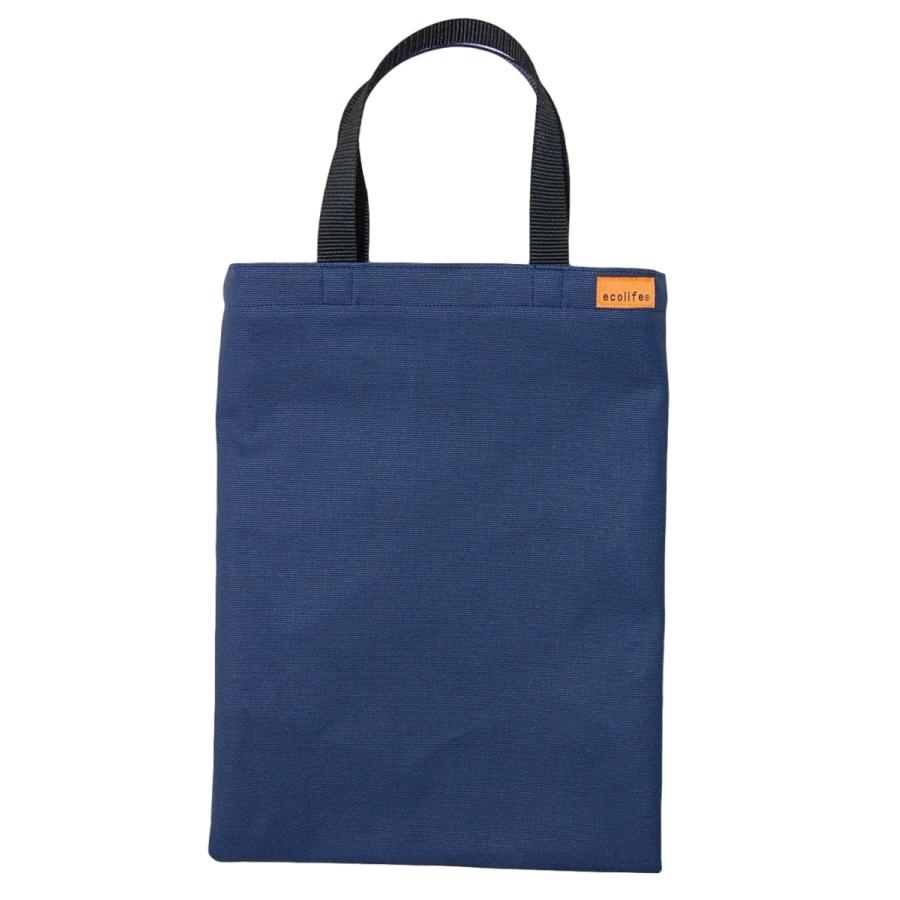 [エコライフ] B5 縦型 マチ0cm BTO エコバッグ 日本製 想定重量2kg 弱撥水 帆布 8号 |  | 01