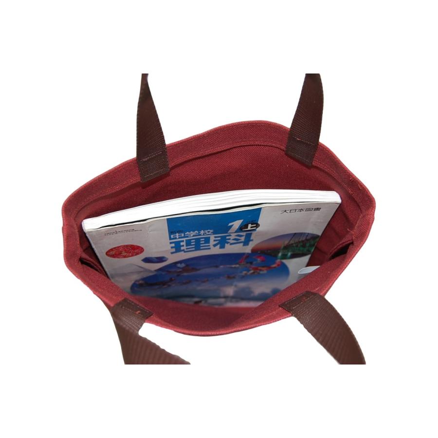 [エコライフ] B5 縦型 マチ0cm BTO エコバッグ 日本製 想定重量2kg 弱撥水 帆布 8号 |  | 02