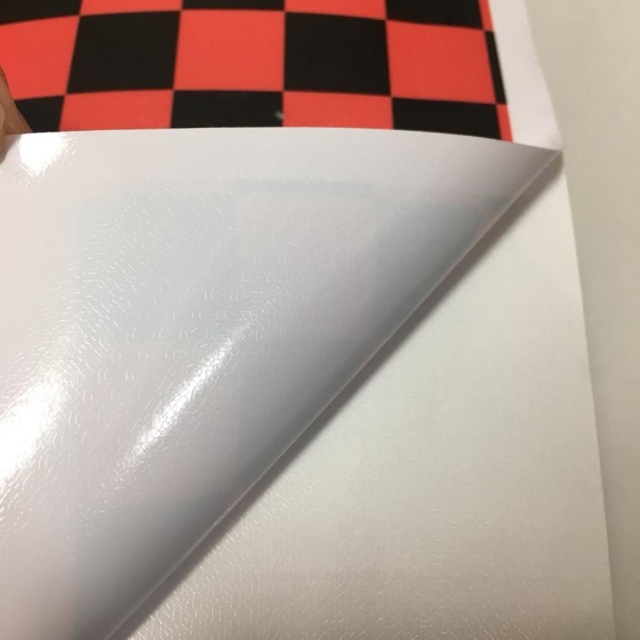 ラッピングシート 艶なし チェッカー フラッグ柄 赤 152cmx50cm 箱付
