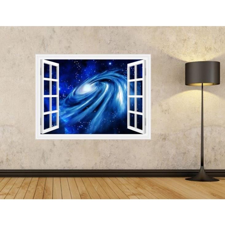 ウォールステッカー 3D トリックアート No.007 宇宙E 壁紙 インテリア