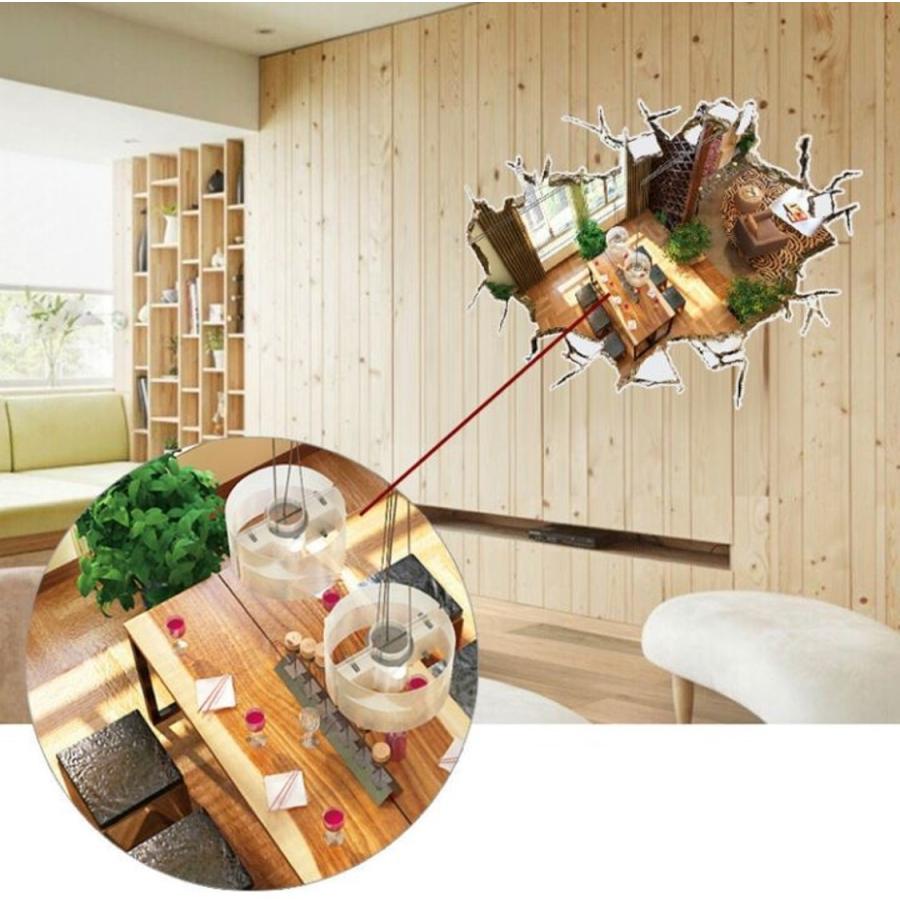 ウォールステッカー 3D トリックアート No.002 食卓 壁紙 インテリア