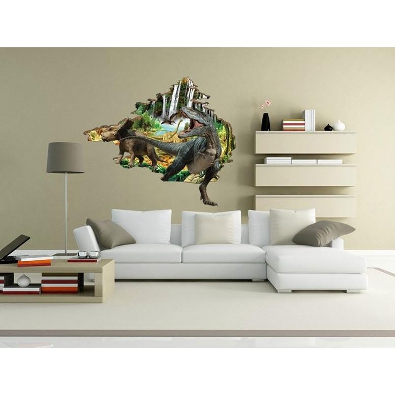 ウォールステッカー 3D トリックアート No.017 恐竜B 壁紙 インテリア