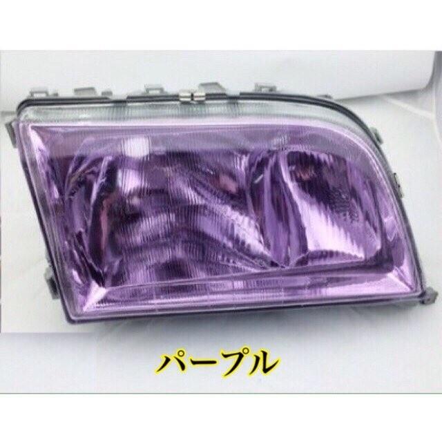 カーライトレンズフィルム 40cmx50cm パープル 箱付 紫色 送料無料