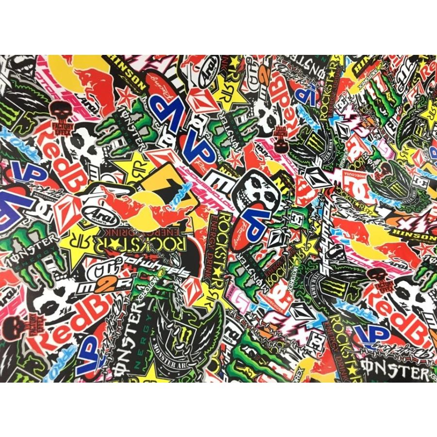 カーラッピングシート ステッカーボムS4 152cmx200cm スキージ（ヘラ