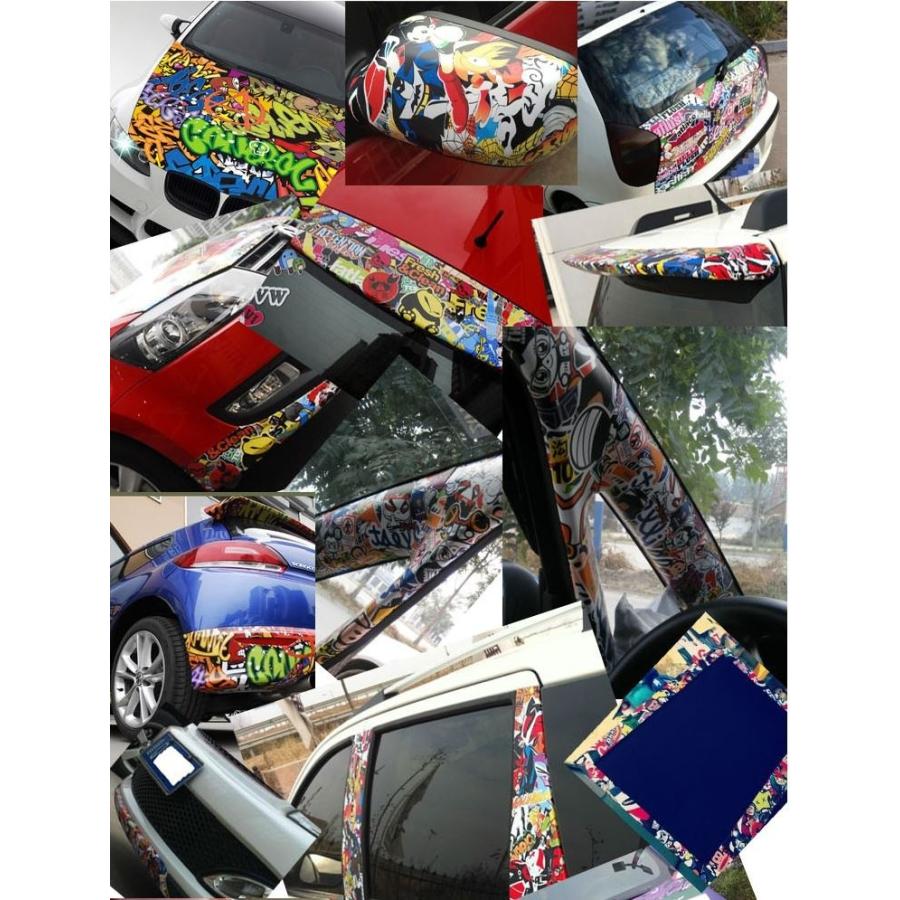 カーラッピングシート ステッカーボムS4 152cmx500cm スキージ（ヘラ