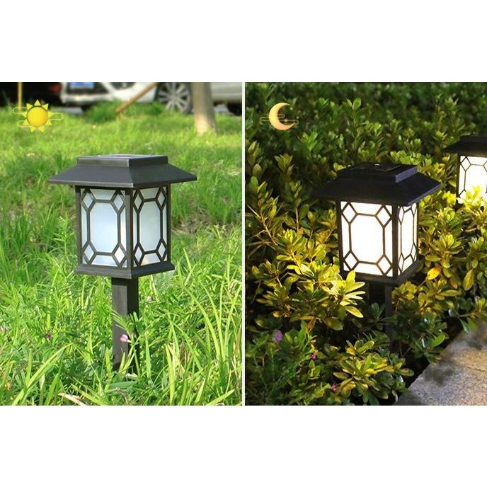 ソーラーライト 3個セット SR-1 480mm×135mm×135mm 門柱灯 自動点灯