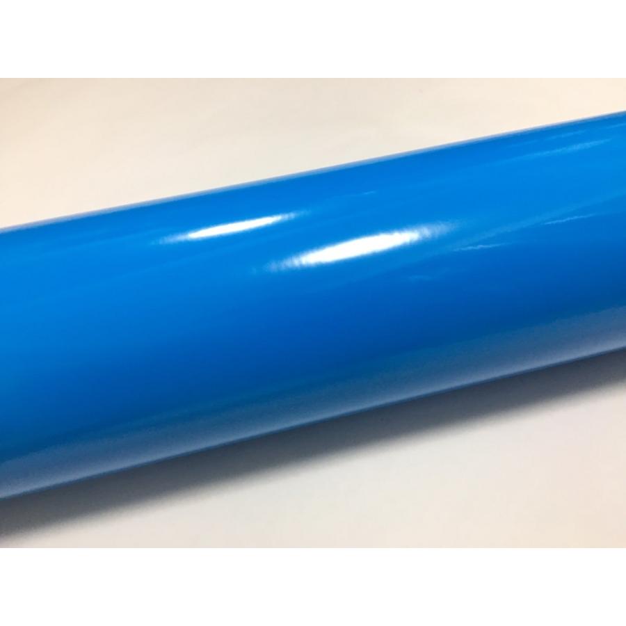 ラッピングシート 艶あり ライトブルー 薄青色 152cmx200cm スキージ