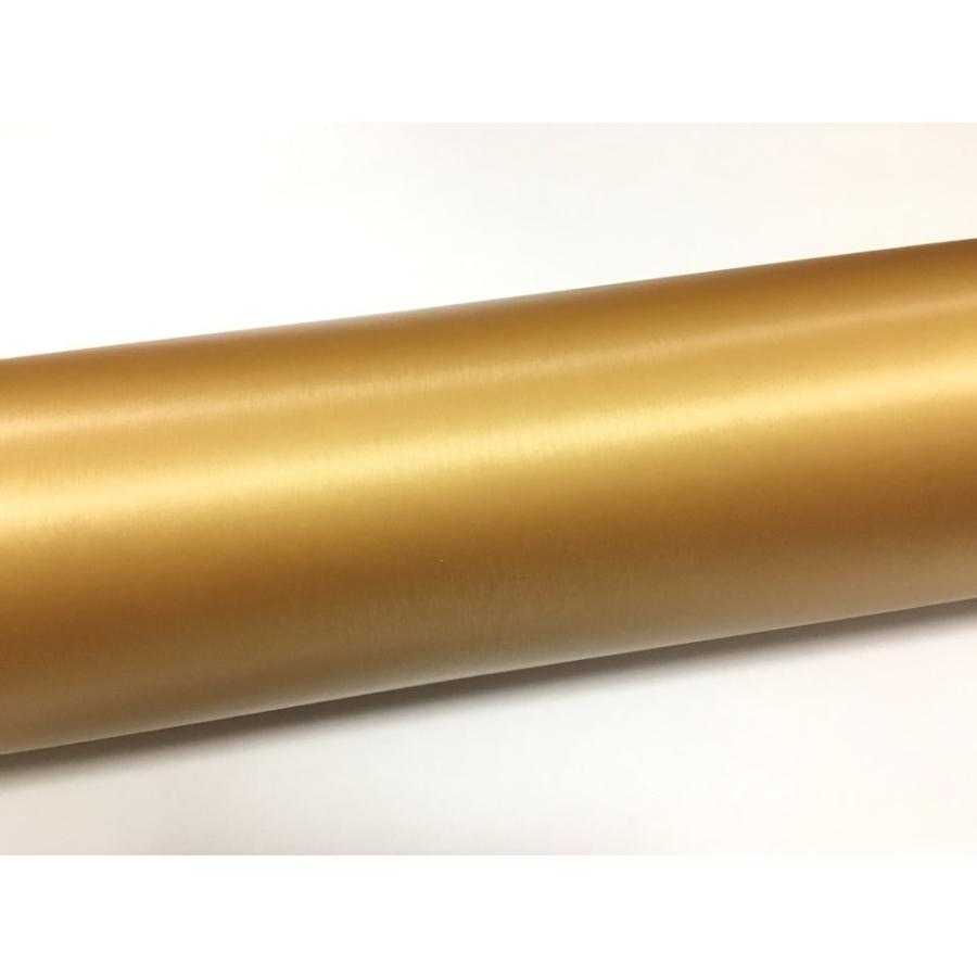 ラッピングシート アルミ ブラッシュ ゴールド 152cmx500cm 箱付 外装 内装 カッティングシート 5m 5メートル ドレスアップ スキージ(ヘラ)付き_1