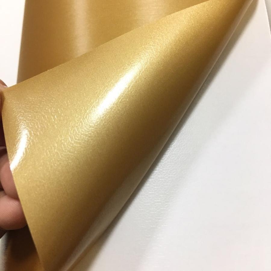 ラッピングシート アルミ ブラッシュ ゴールド 152cmx500cm 箱付 外装 内装 カッティングシート 5m 5メートル ドレスアップ スキージ(ヘラ)付き_2