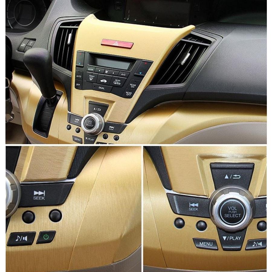 ラッピングシート アルミ ブラッシュ ゴールド 152cmx500cm 箱付 外装 内装 カッティングシート 5m 5メートル ドレスアップ スキージ(ヘラ)付き_3