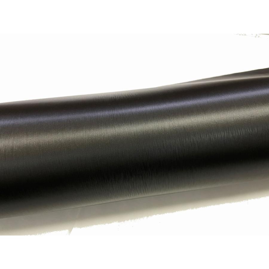 ラッピングシート アルミ ブラッシュ ダークグレー 152cmx500cm 箱付 外装 内装 カッティングシート 5m 5メートル ドレスアップ スキージ(ヘラ)付き_1