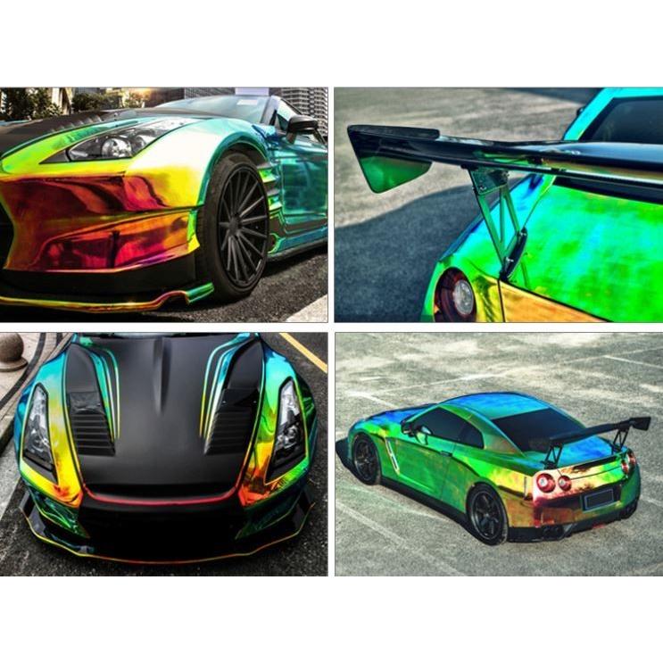 カーラッピングシート 高品質 マジョーラ メッキ オレンジ 橙色