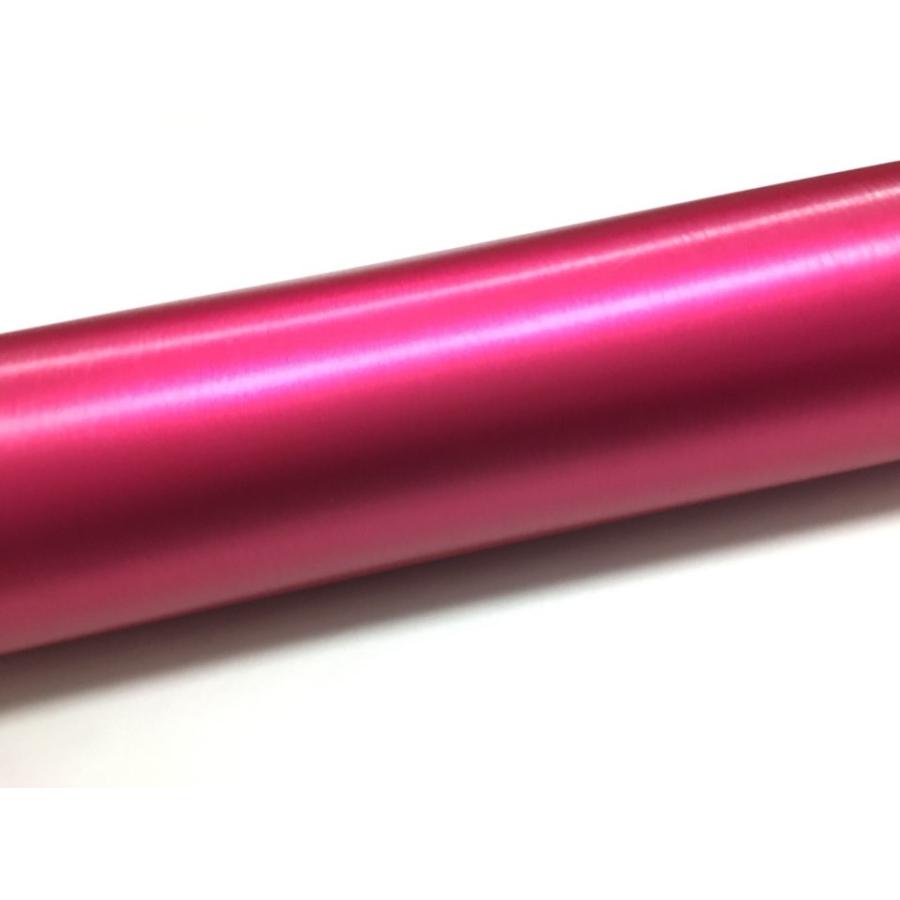 ラッピングシート マットクローム アルミ ブラッシュ ピンク 152cmx400cm 箱付 外装 内装 カッティング ドレスアップ スキージ(ヘラ)付き 4m 4メートル_1