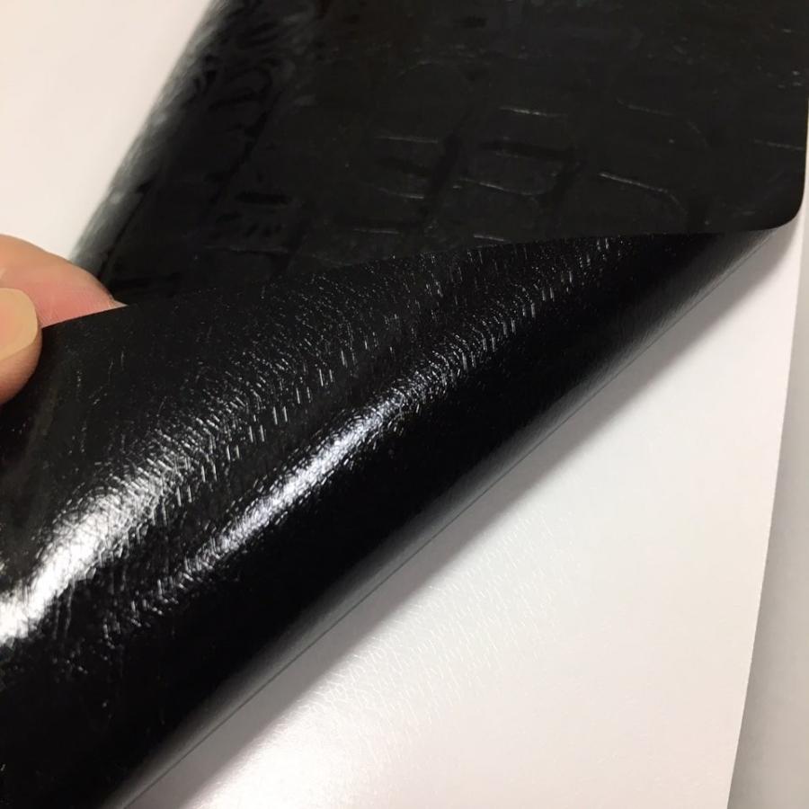 ラッピングシート ワニ 革調 鰐 クロコダイル ブラック 黒 150cmx30cm
